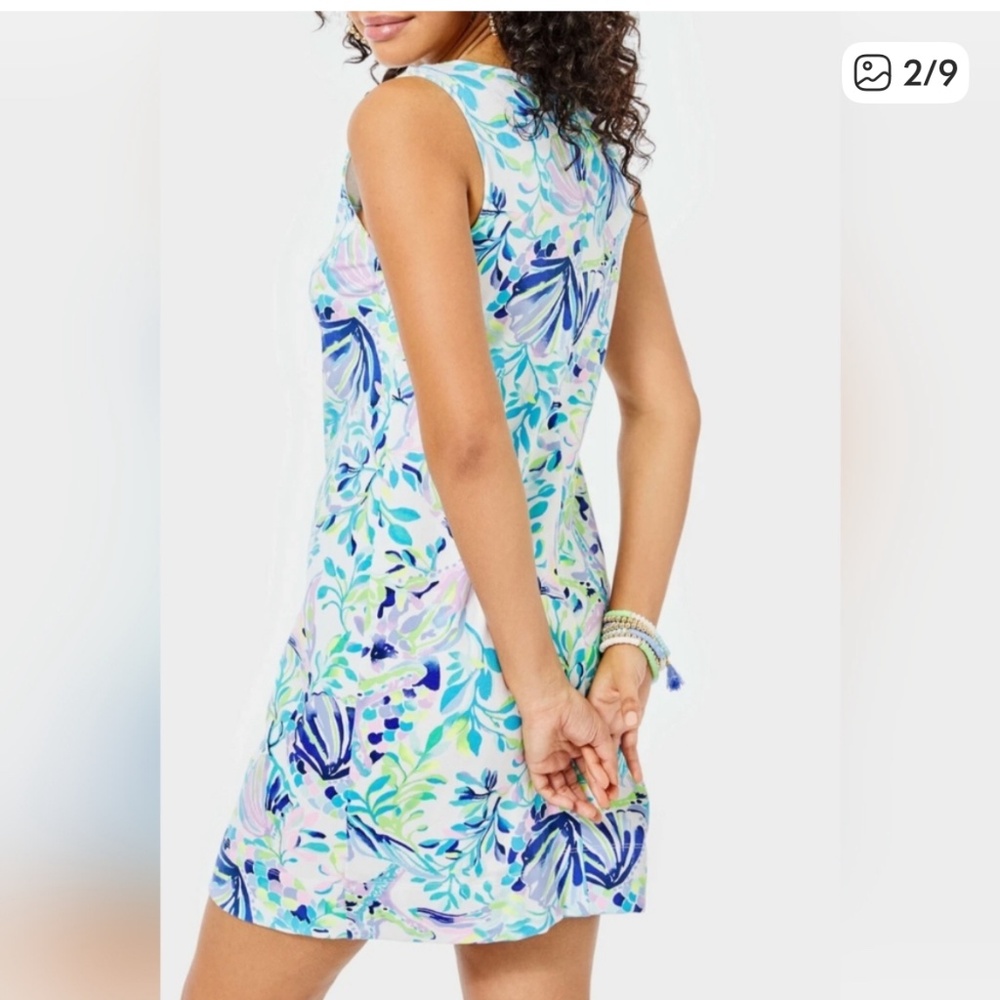 Lilly Pulitzer Harper Shift Dress in Shell Beach Print and 2 GWP! - Picture 2 of 15